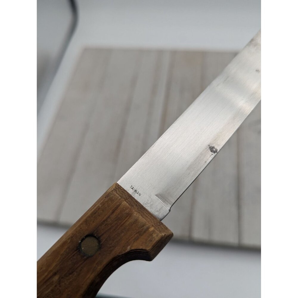 Vintage Carvel Hall Carver Knife HI Carbon Stainless Steel 7-3/4" Blade 13-1/4" - Picture 8 of 14
